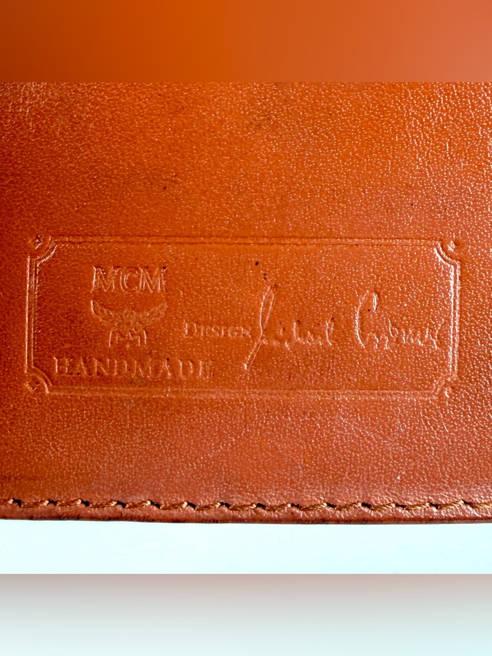 MCM Visetos Cognac Bifold Wallet | Men’s Leather Wallet | Vintage - Picture 12 of 13